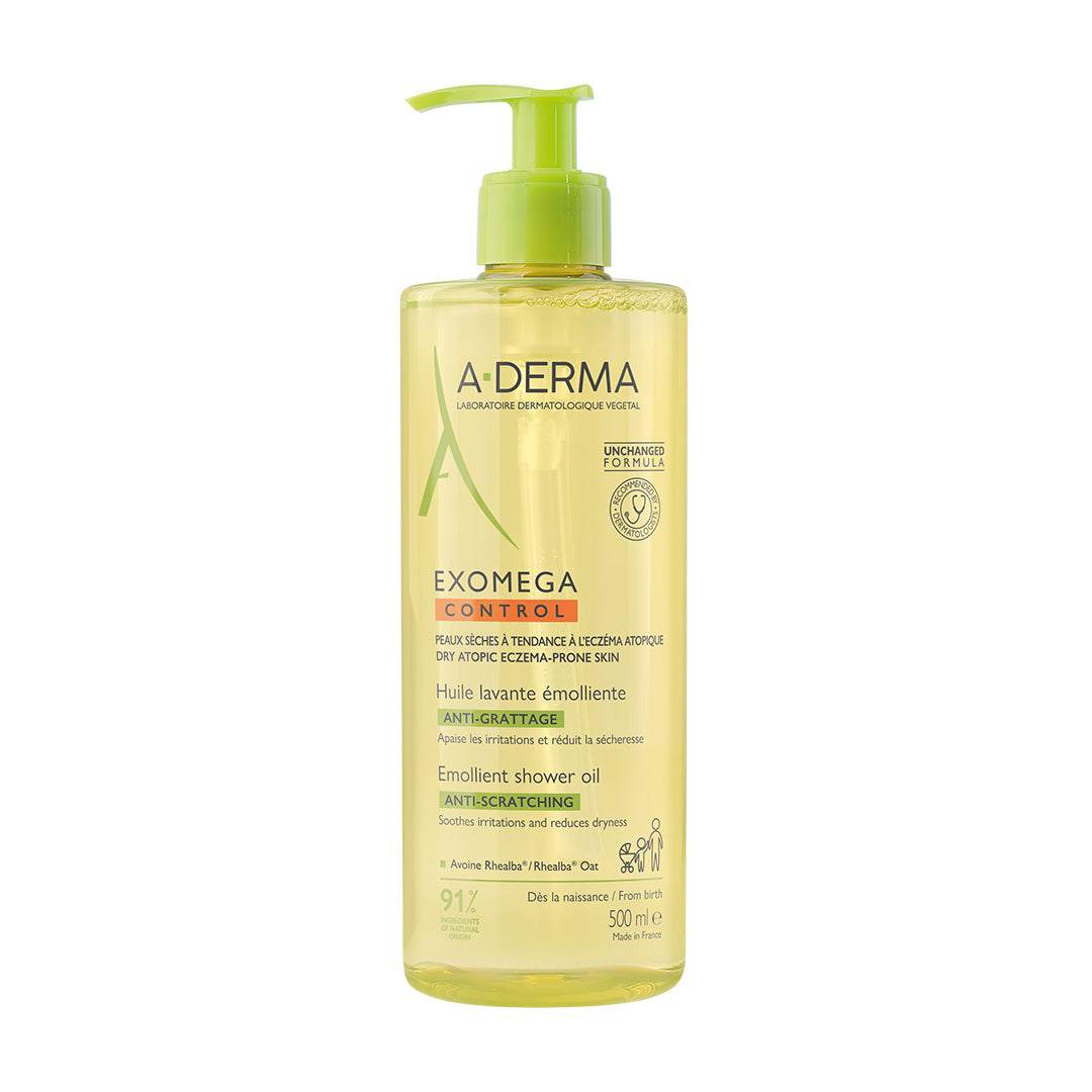Exomega Control Huile Nettoyante Émolliente 500 ml A-DERMA®