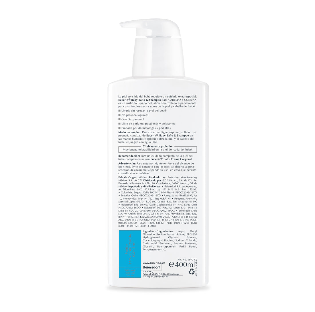 Baby Baño y Shampoo 400 ML EUCERIN