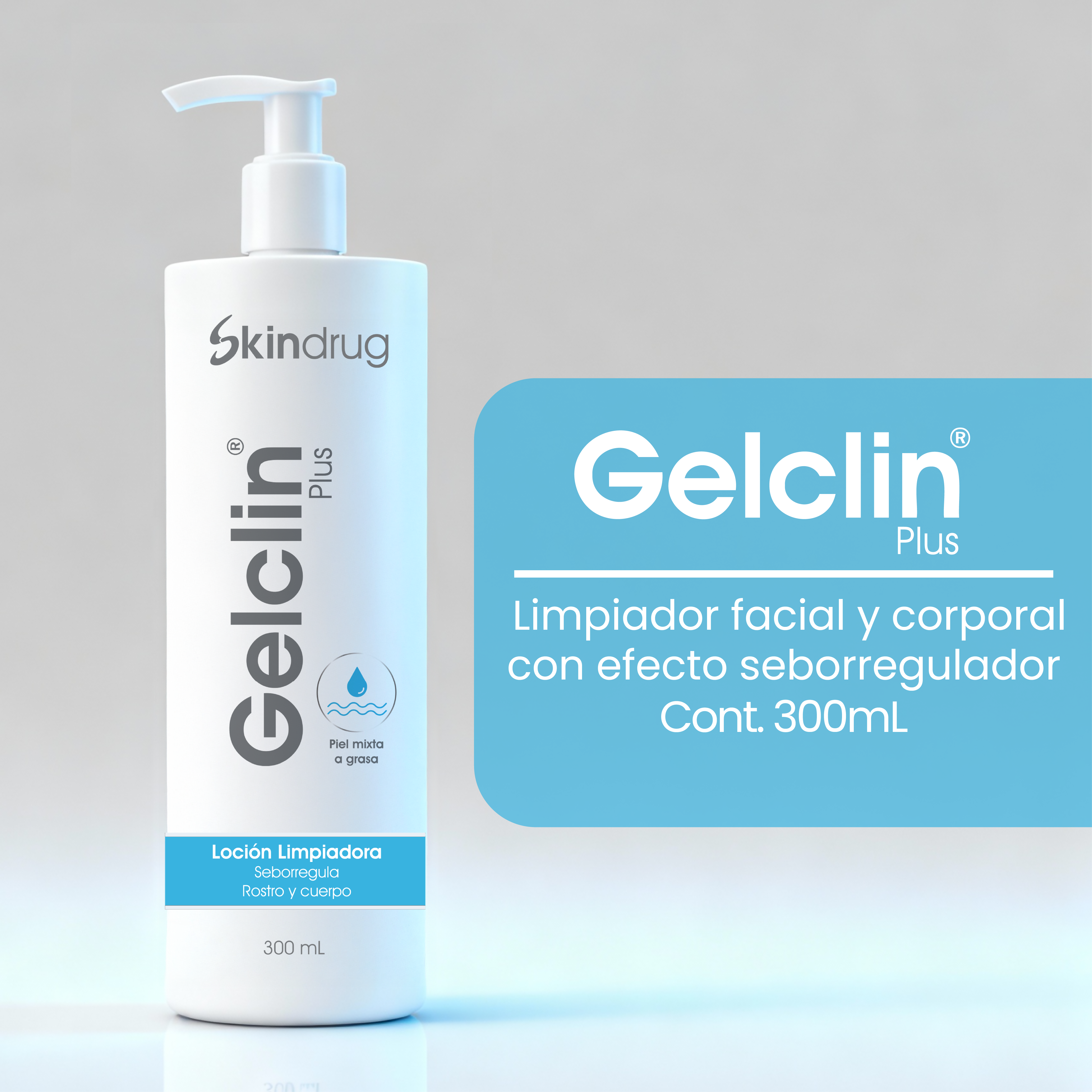 Gelclin Plus Nettoyant 280ml SKINDRUG®