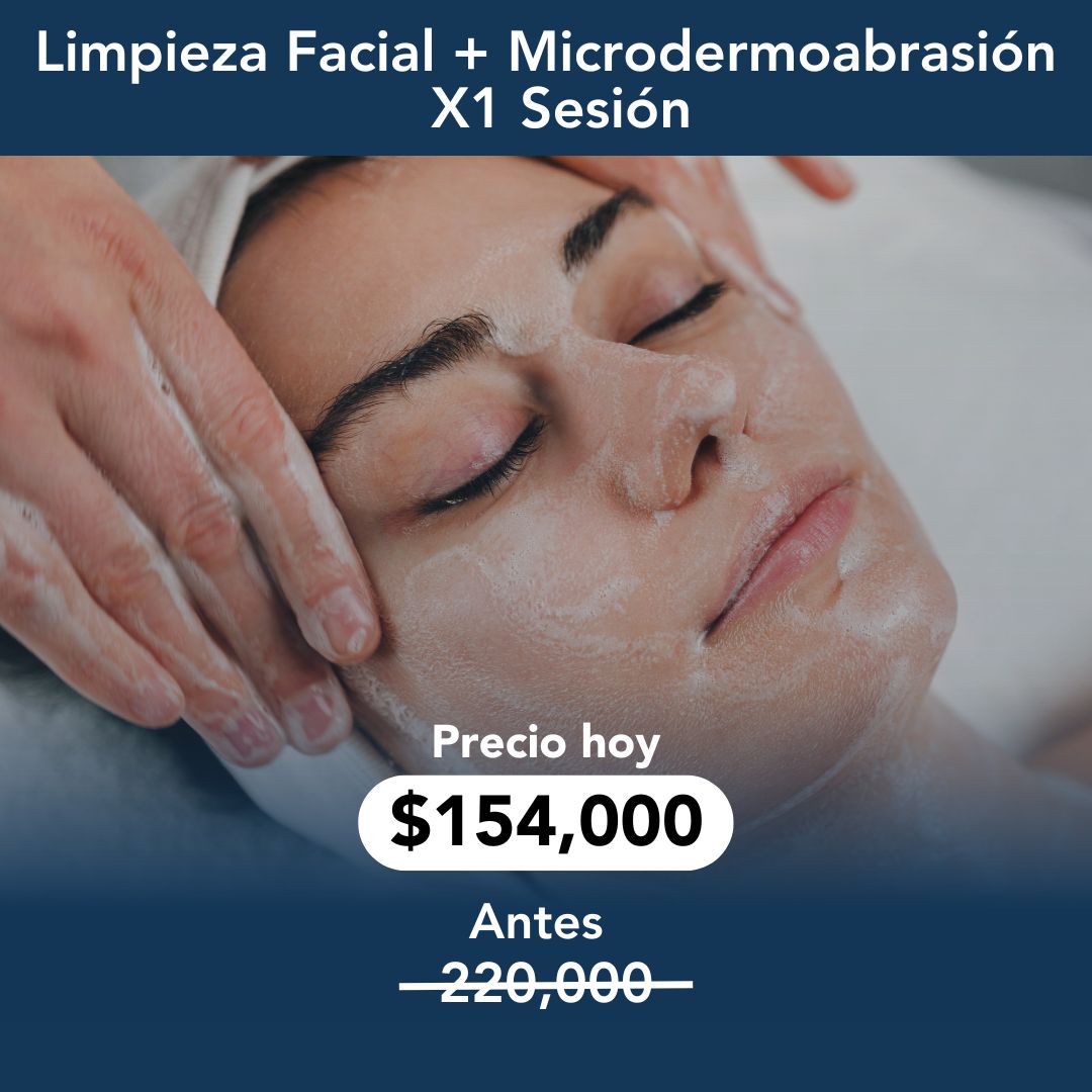 Limpieza Facial + Microdermoabrasión x1 Sesión 30% OFF