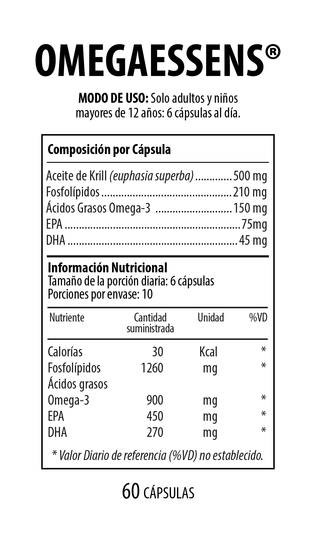 Omegaessens Suplemento Dietario 60 Cápsulas NUTRABIOTICS® - LASKIN