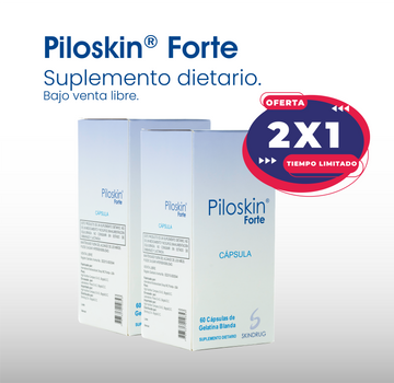 Kit Piloskin Forte 60 Cápsulas 2x1 SKINDRUG®