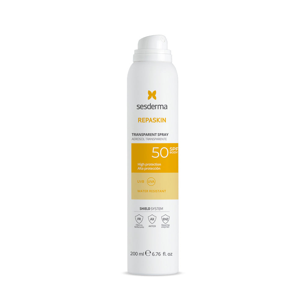 Repaskin Fotoprotector Aerosol Transparente SPF50 200ml SESDERMA®