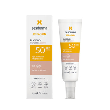 Repaskin Visage Photoprotecteur SPF 50 Toucher Soyeux avec Couleur 50 ml SESDERMA®