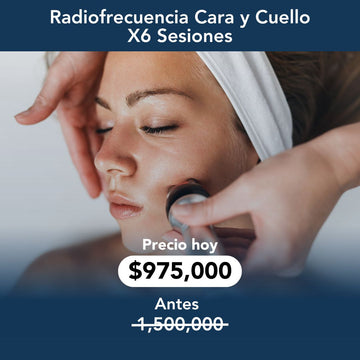 Radiofrecuencia cara y cuello X6 Sesiones 30% OFF