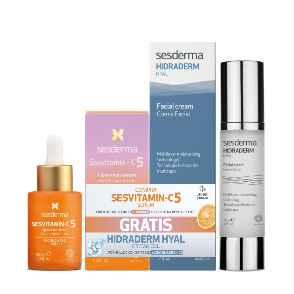 KIT Sesvitamin C5 Sérum + Gratis Hidraderm Hyal SESDERMA®