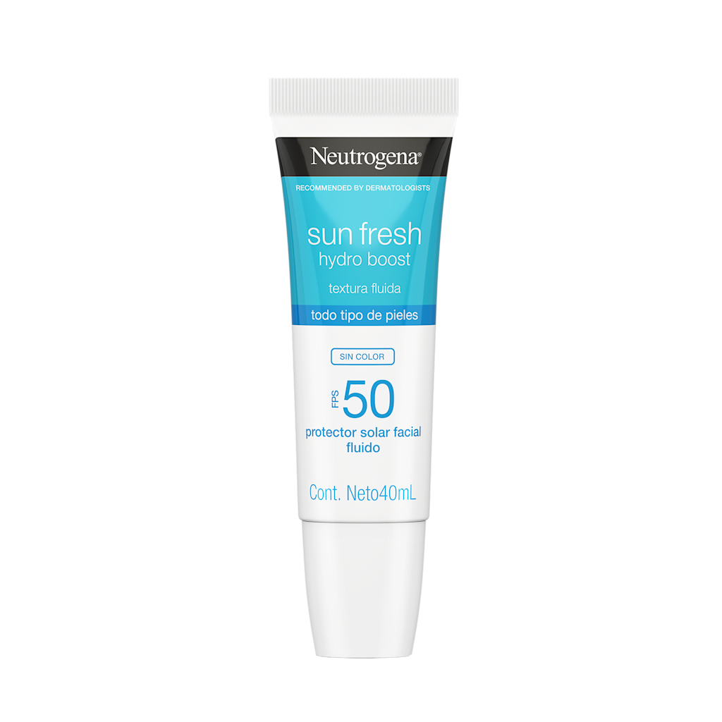 Protector Solar Facial Hydro Boost Ácido Hialurónico Sin Color FPS50 40mL Neutrogena®