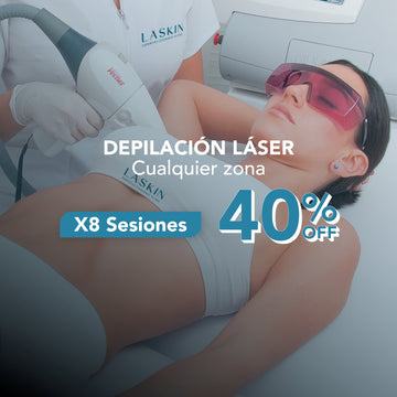 Depilación Láser Cara Mujer X8 Sesiones 40%OFF