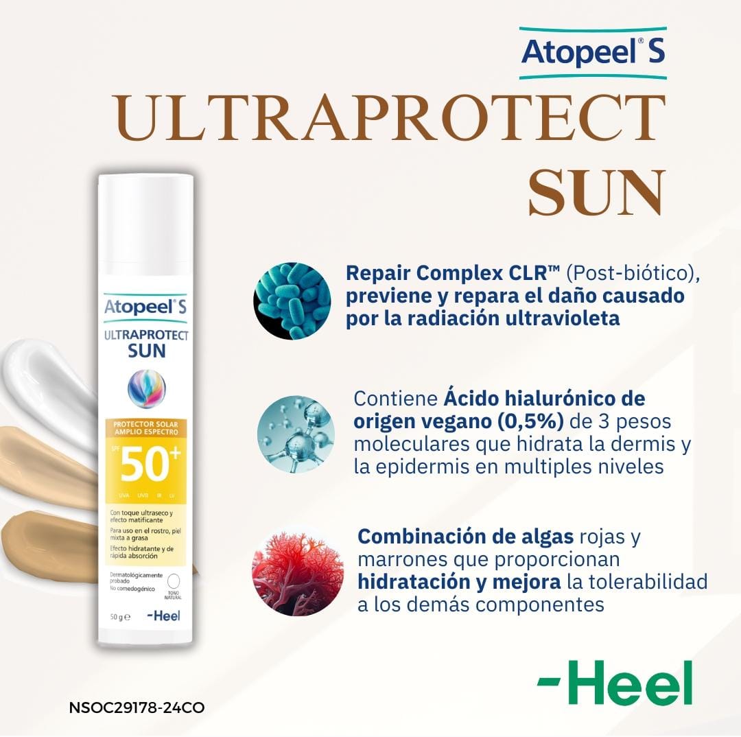 Atopeel Ultraprotect Sun 50+ Tono natural 50gr HEEL®