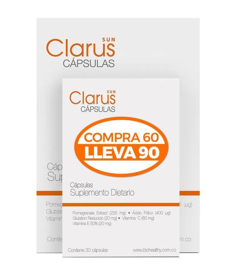 Clarus Cápsulas Pague 60 Lleve 90 BIOHEALTHY® - LASKIN