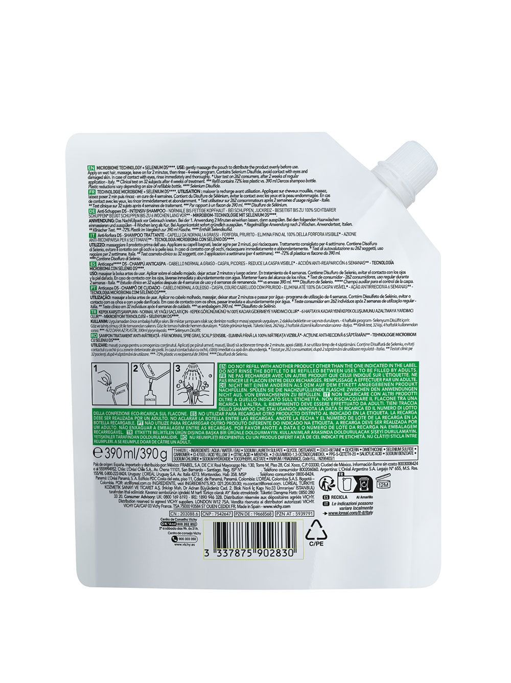 Dercos Shampoo Anticaspa 390 ml VICHY®