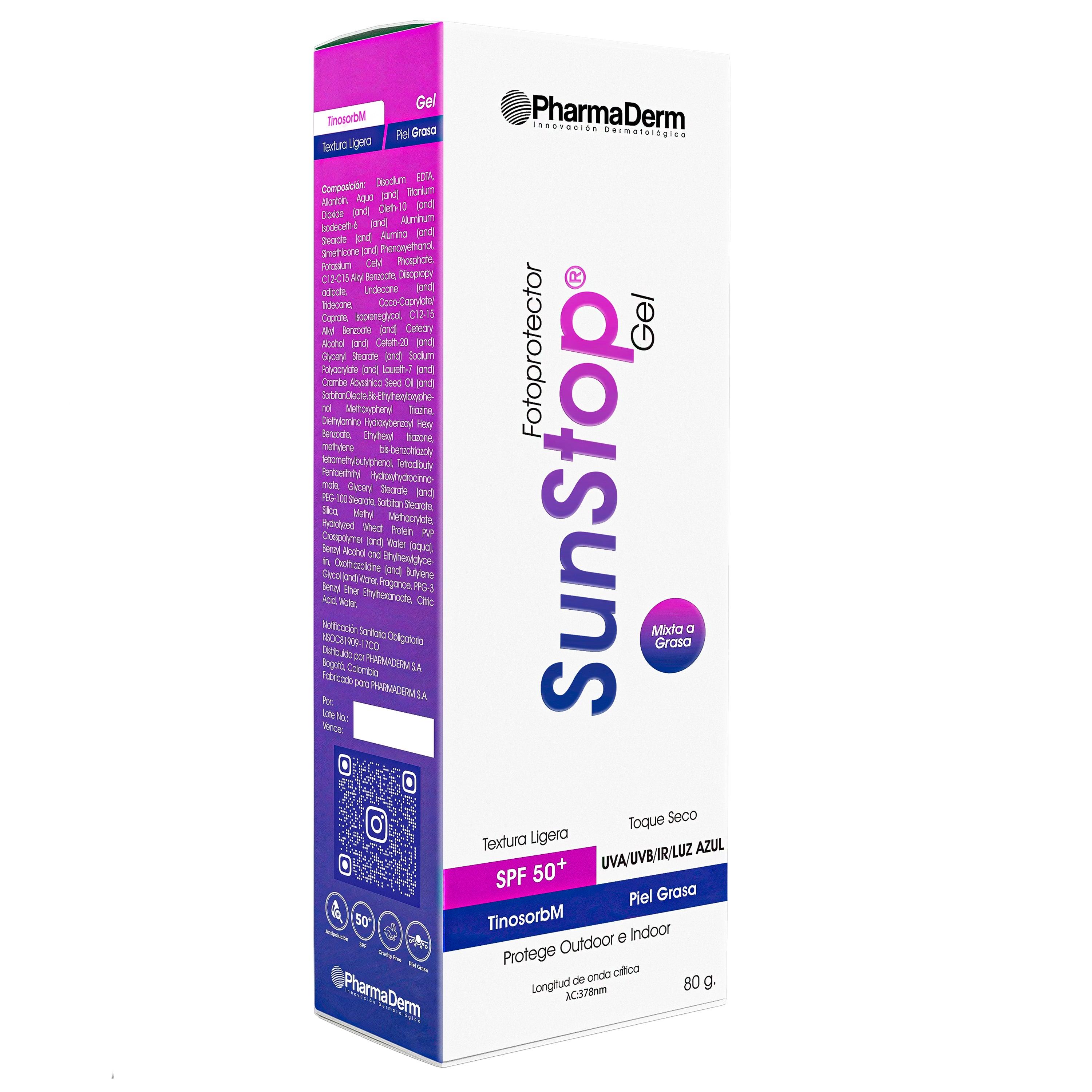 Sunstop Gel Protector Solar SPF 50 80gr PHARMADERM® - LASKIN