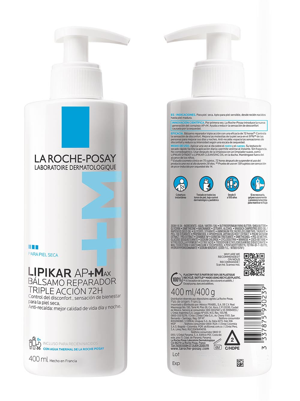 Lipikar Baume AP+M 400ml LA ROCHE POSAY®