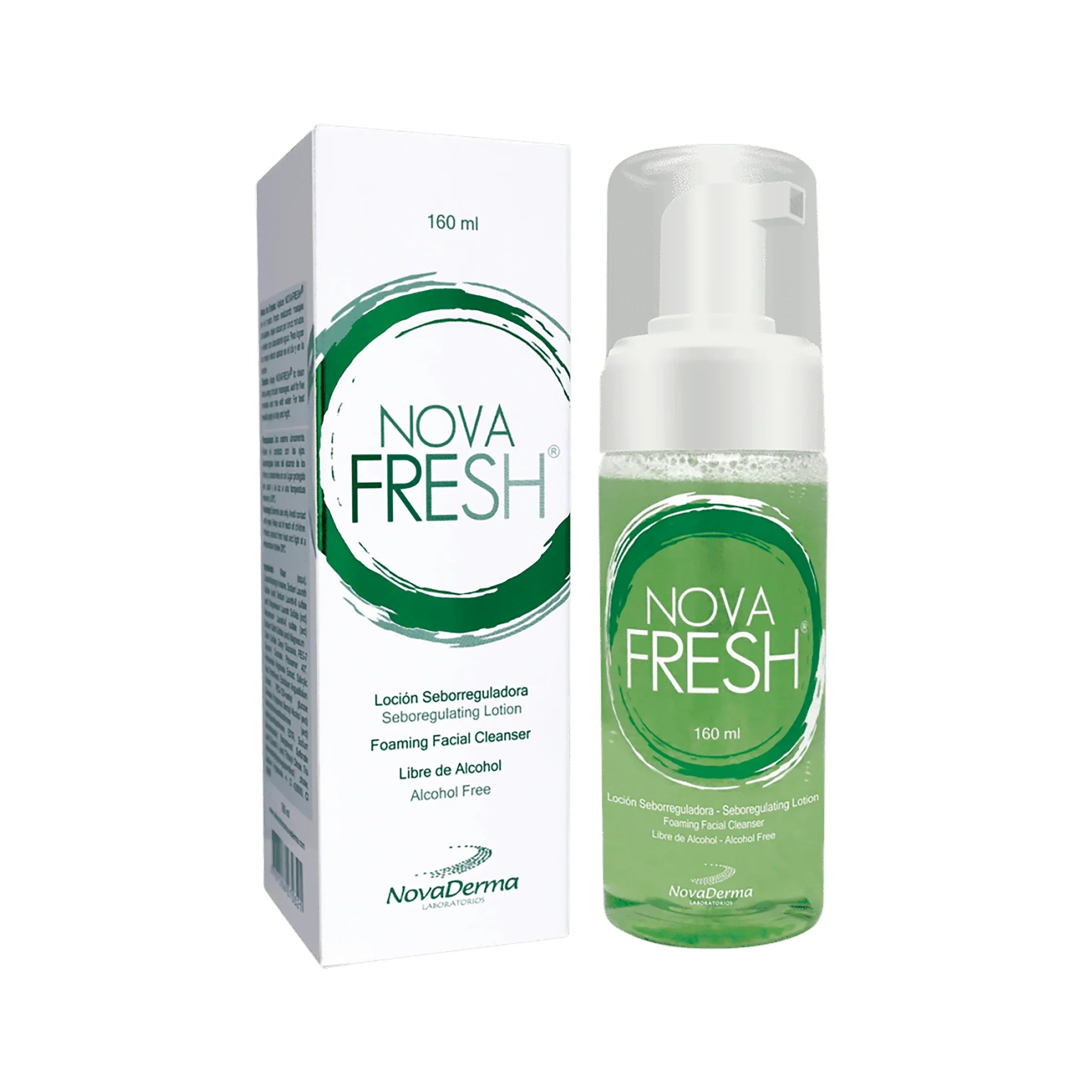Novafresh Espuma Limpiadora Seborreguladora 160ml NOVA-DERMA® - LASKIN