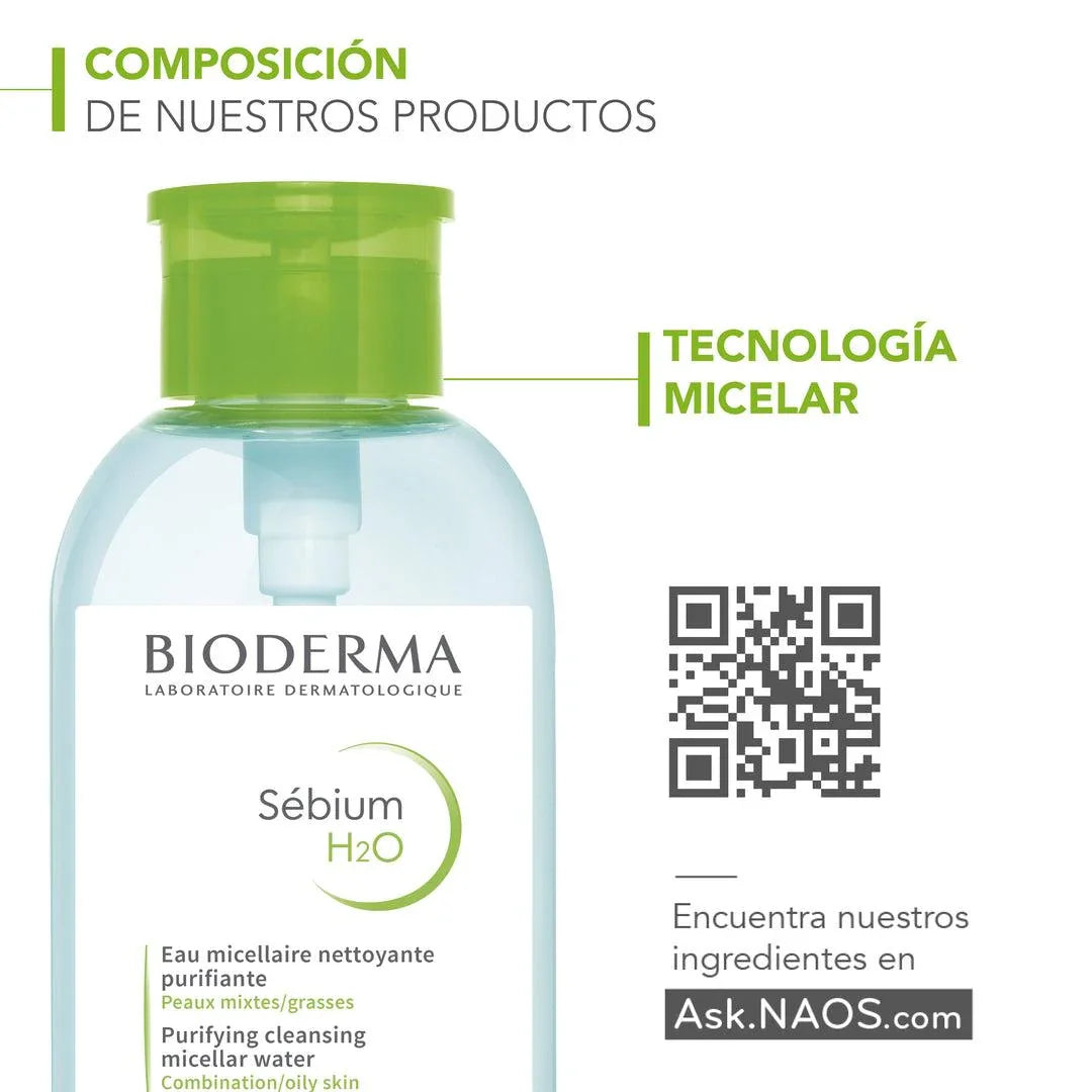 Sébium H2O Agua Micelar 500ml BIODERMA® - LASKIN