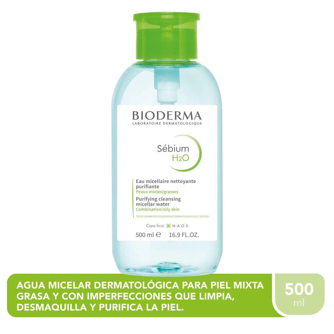 Sébium H2O Agua Micelar 500ml BIODERMA® - LASKIN