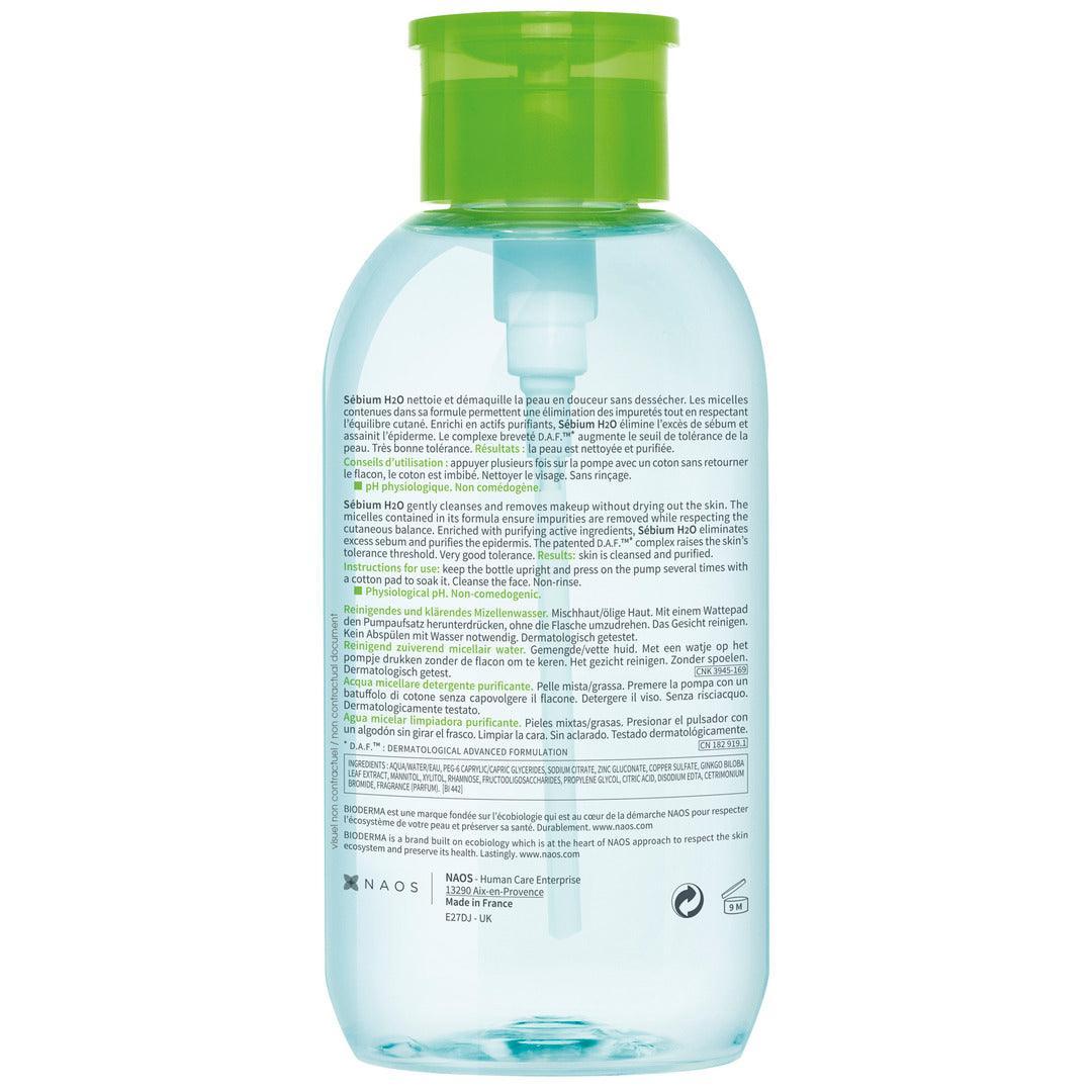 Sébium H2O Agua Micelar 500ml BIODERMA® - LASKIN