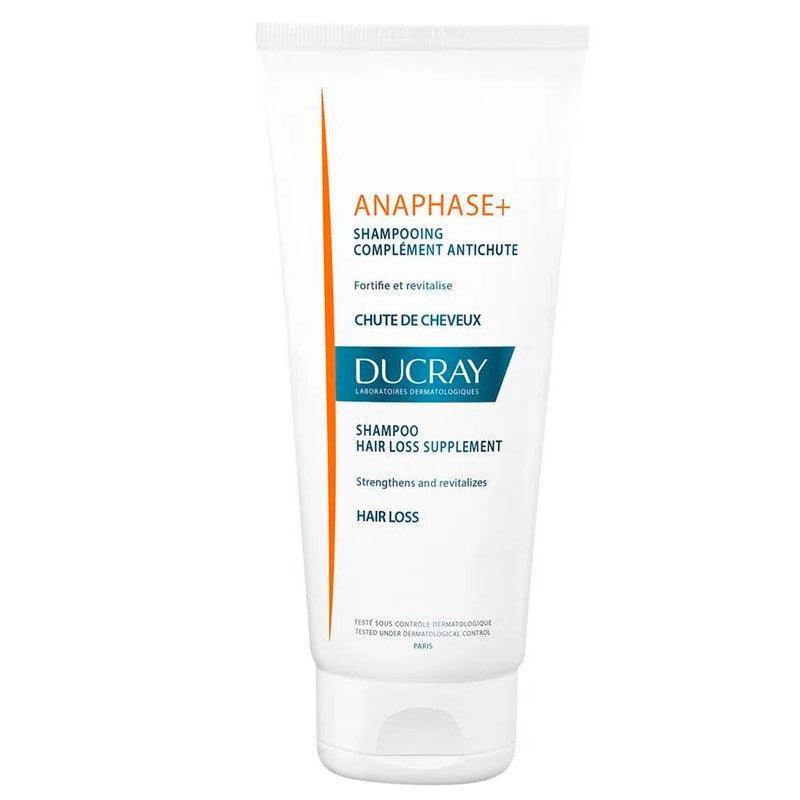 Champú fortalecedor Ducray Anaphase+ para caída de cabello, envase de 200 ml.