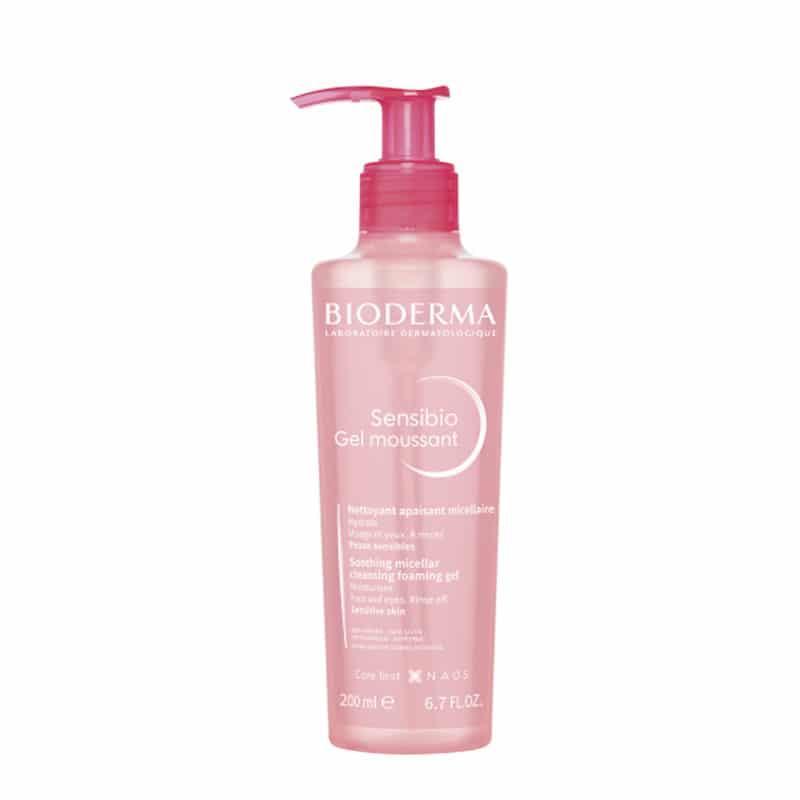 Gel limpiador facial Sensibio Moussant Bioderma 200ml para piel sensible